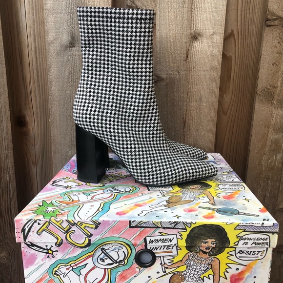 Jeffrey Campbell Shoes - Jeffrey Campbell Siren houndstooth Boot